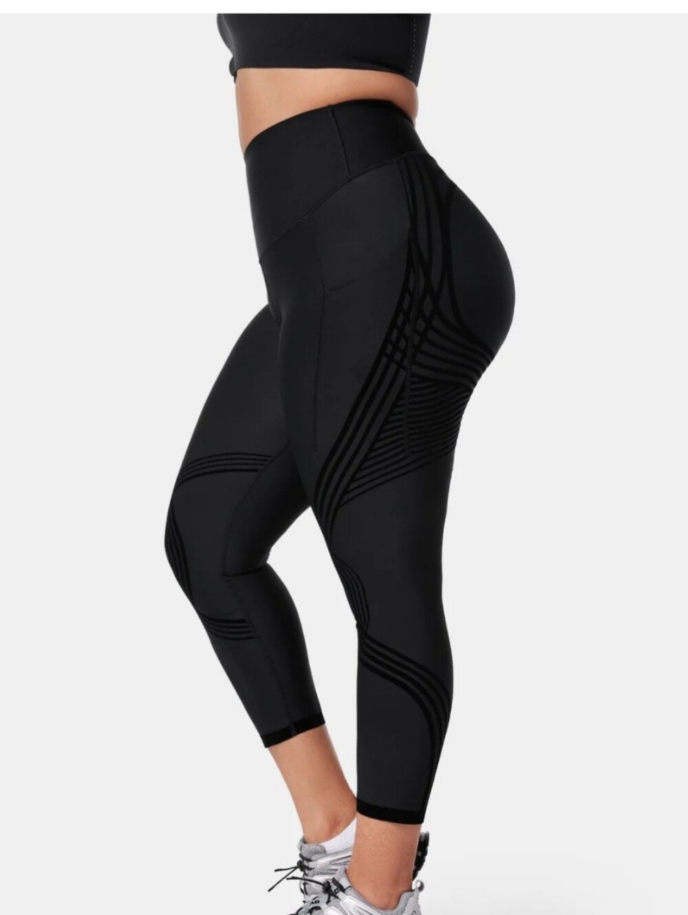 Fanka Black Compression 7/8 Leggings, Ver. 1.0, W/pockets Sz 12-14 (Fanka 10/XL) - Picture 3 of 14